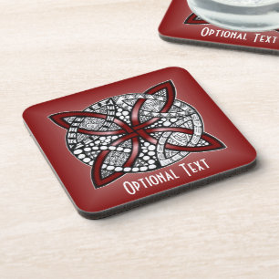Dessous-de-verre Art original de Red Celtic Knot