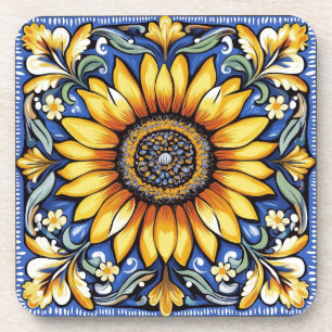 Dessous-de-verre art populaire floral ukrainien 