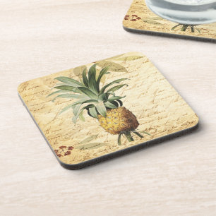 Dessous-de-verre Art tropical rustique d'ananas