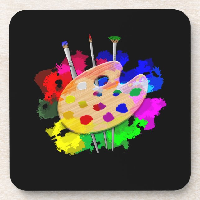 Dessous-de-verre Artiste Palette Artiste (Devant)