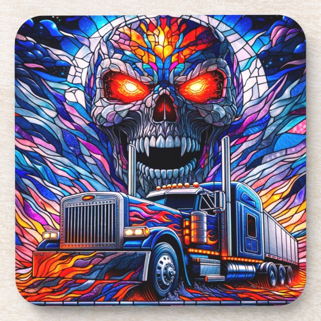 Dessous-de-verre Artsy Skull (Devant)