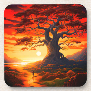 Dessous-de-verre Artsy Sunset
