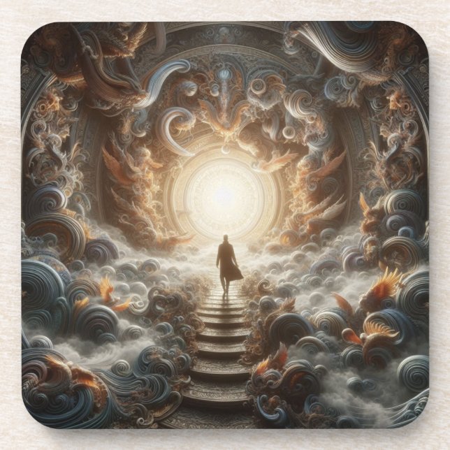 Dessous-de-verre Ascension vers la Lumière (Devant)