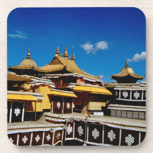Dessous-de-verre Asie, Tibet, Lhasa, Palais du Potala dit Rouge