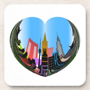 DESSOUS-DE-VERRE AU COEUR DE LA VILLE