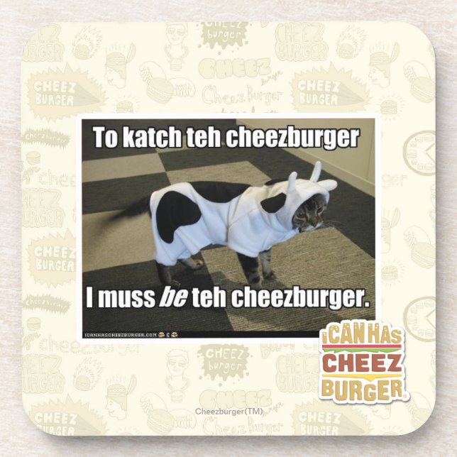 Dessous-de-verre Au katch le cheezburger (Devant)