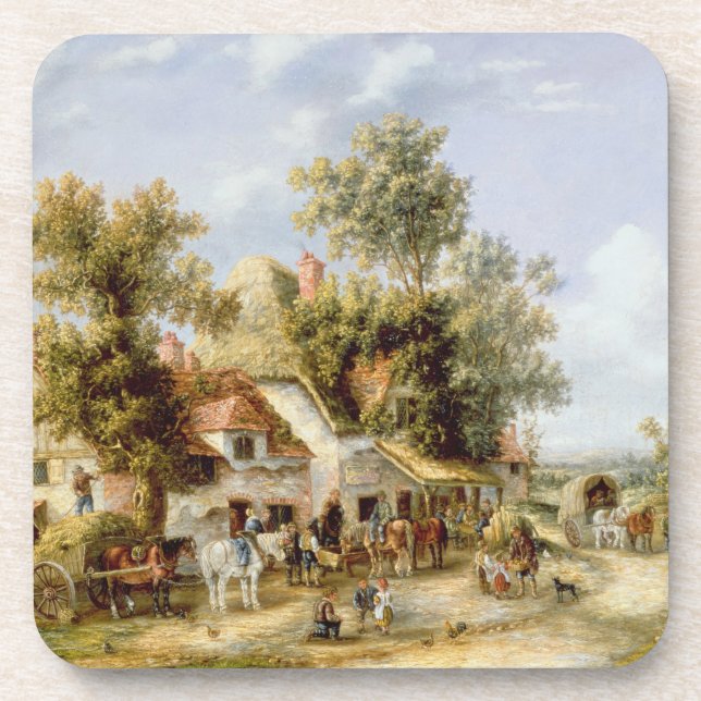 Dessous-de-verre Auberge de bord de la route (Devant)