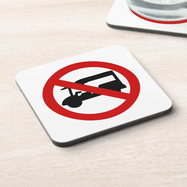 Dessous-de-verre AUCUN TAXI Tuk-Tuk ⚠ Route de Thaïlande ⚠ (Côté gauche)