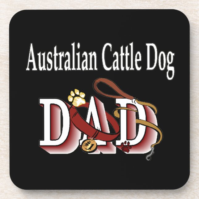 Dessous-de-verre Australian Cattle Chien Papa (Devant)