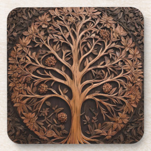 Dessous-de-verre Australian Woodlands : impression sur bois d'arbre