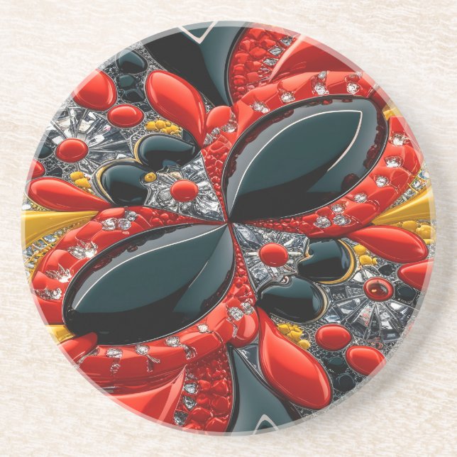 Dessous de verre avec design couleur Allemagne (Devant)