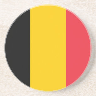 Dessous de verre avec Drapeau de Belgique