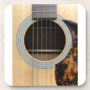 Dessous de verre avec trou rond de guitare