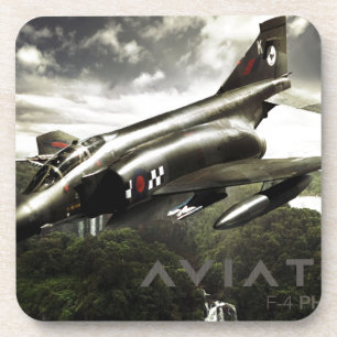 Dessous-de-verre Avion de chasse fantôme F-4