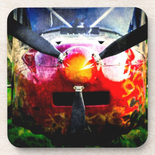 Dessous-de-verre Avion rouge - Petit Mais Fierté
