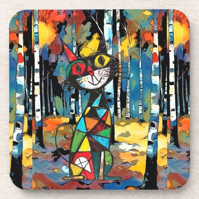 Dessous-de-verre Avoir Une Journée Abstraite Kinda (Devant)