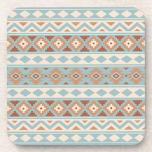 Dessous-de-verre Aztec Essence Ptn IIIb Blue Cream Terracottas