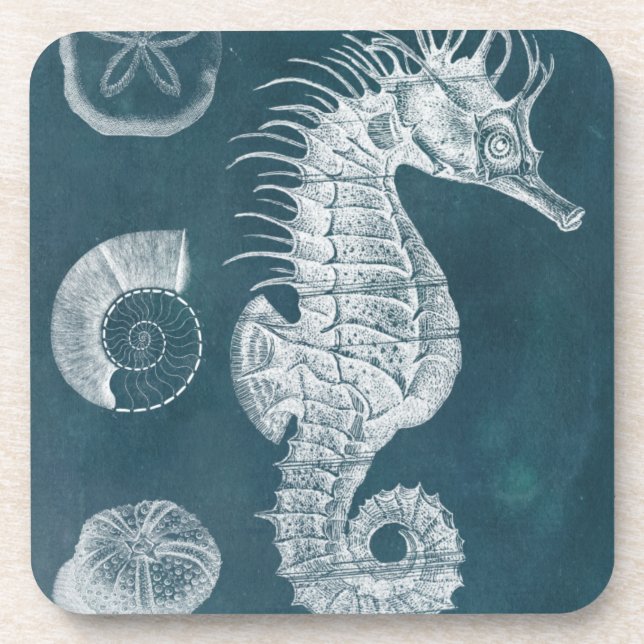 Dessous-de-verre Azure Seahorse Study I (Devant)