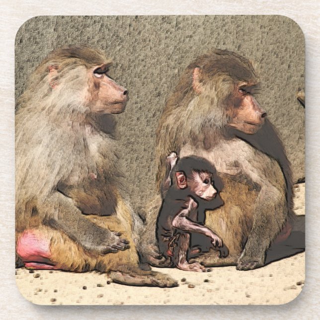 Dessous-de-verre babouins (Devant)
