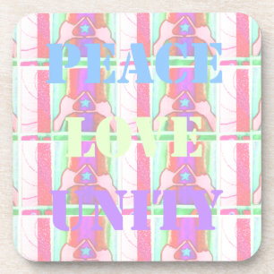 Dessous-de-verre Baby Kids Peace Love Unity Hakuna Matata design.p