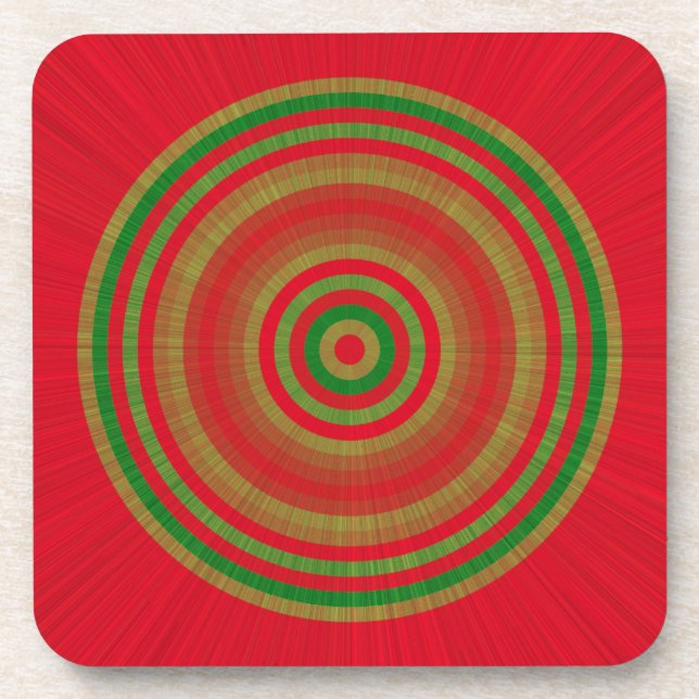 Dessous-de-verre Bagues d'or rouge (Devant)