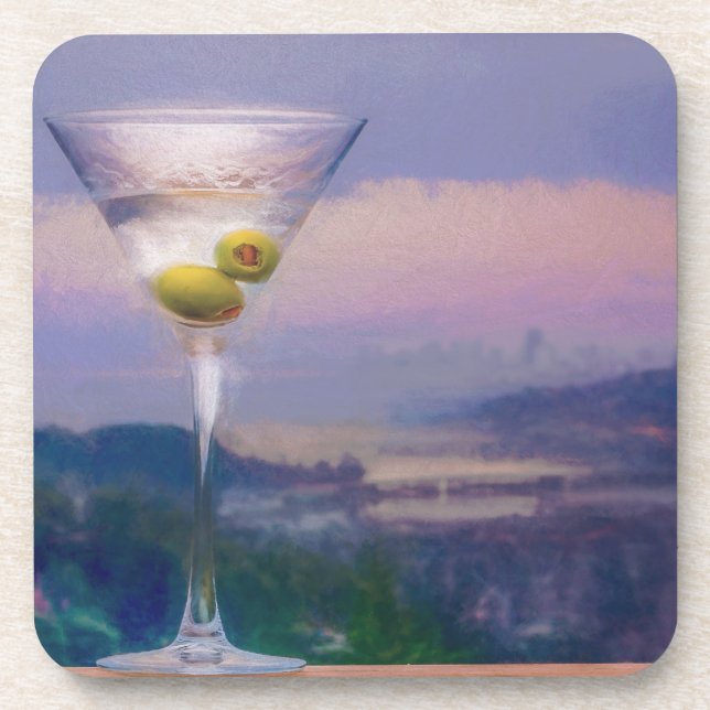 Dessous-de-verre Baie de San Franciso Martini (Devant)