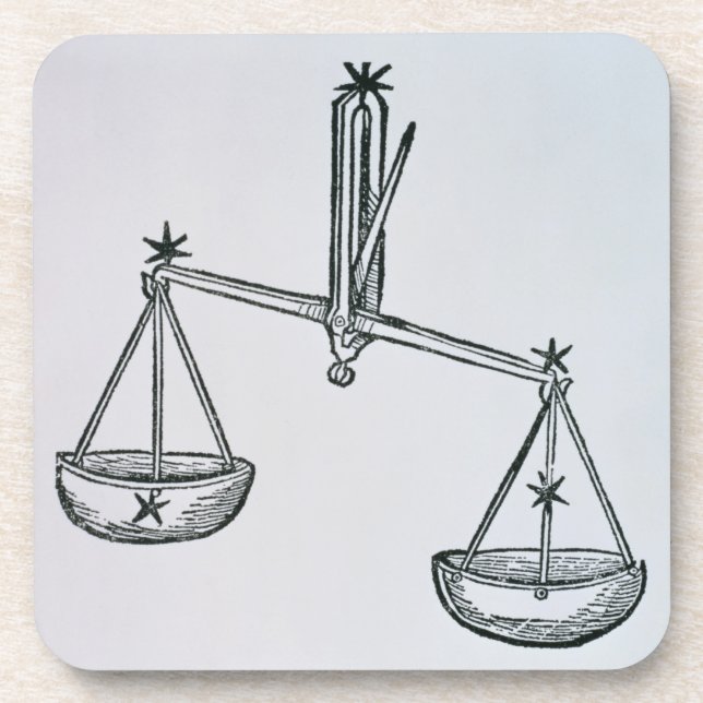 Dessous-de-verre Balance (les échelles) une illustration du 'Poeti (Devant)