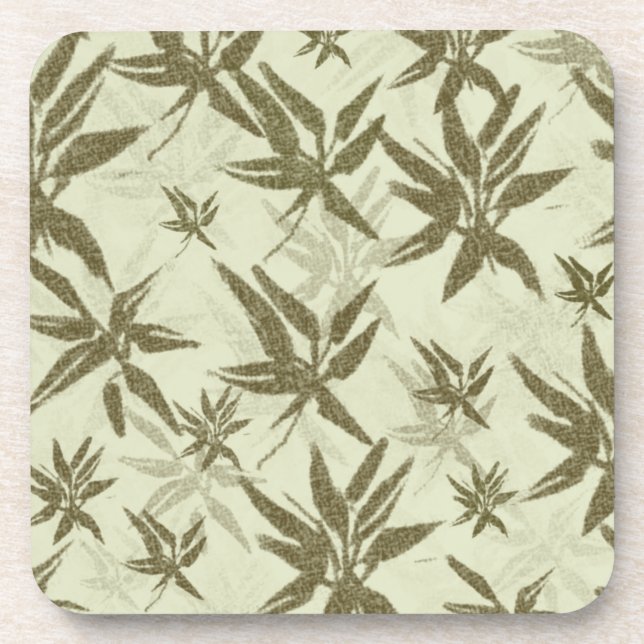 Dessous-de-verre Bamboo on Beige Sheers - Seamless surface (Devant)