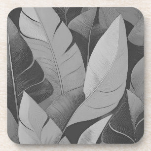 Dessous-de-verre Bananarama Feuilles de bananier hawaïennes - Gris
