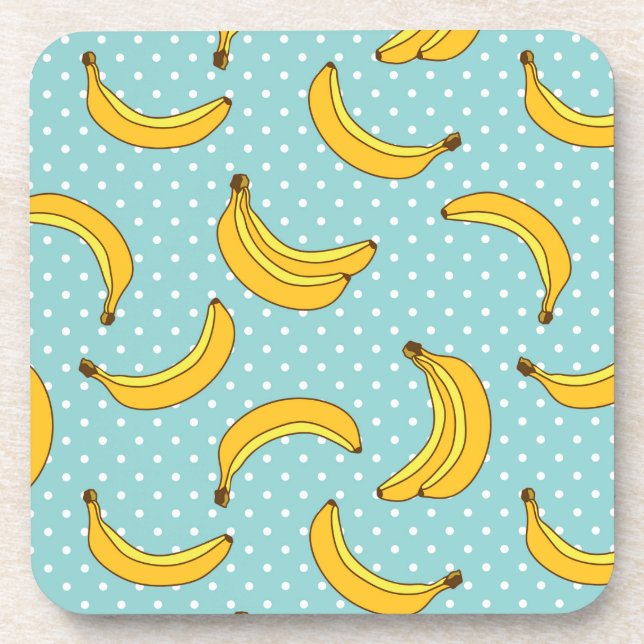 Dessous-de-verre Bananes et points de Polk (Devant)