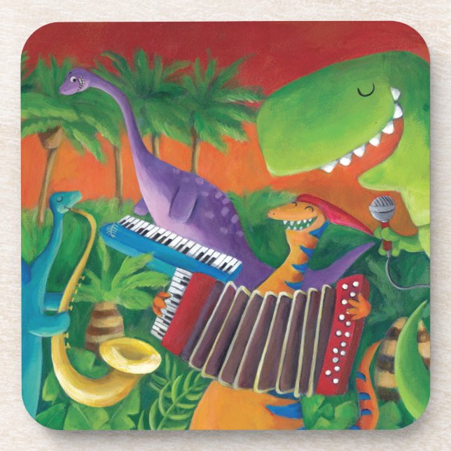 Dessous-de-verre Bande géniale de dinosaure (Devant)