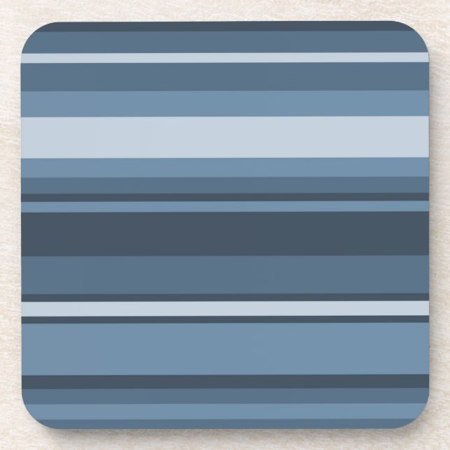Dessous-de-verre Bandes bleu gris (Devant)