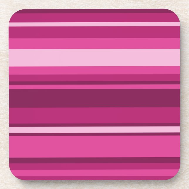 Dessous-de-verre Bandes de Fuschia (Devant)