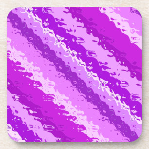Dessous-de-verre Bandes de verre - nuances améthyste violet