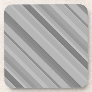 Dessous-de-verre Bandes diagonales grises