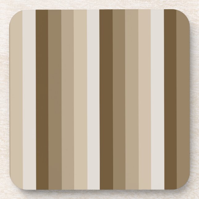 Dessous-de-verre Bandes d'ombre Brown (Devant)