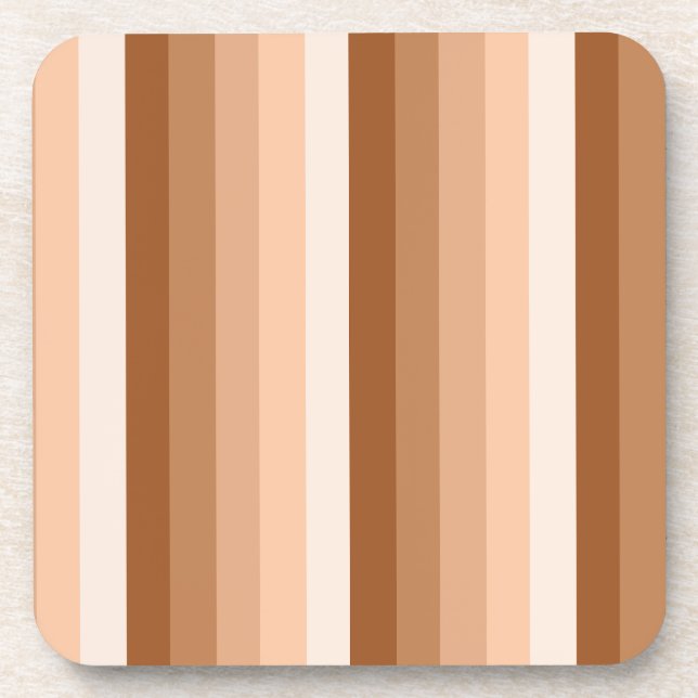 Dessous-de-verre Bandes d'ombre orange brûlées (Devant)