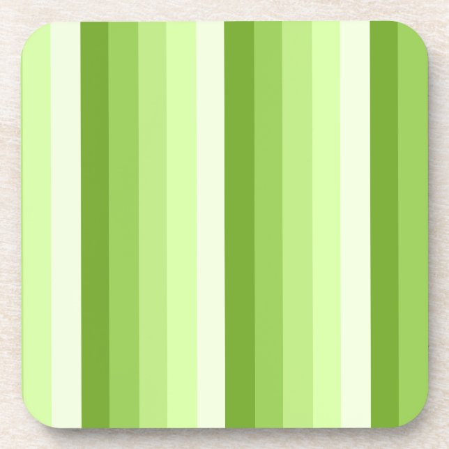 Dessous-de-verre Bandes d'ombre vert citron (Devant)
