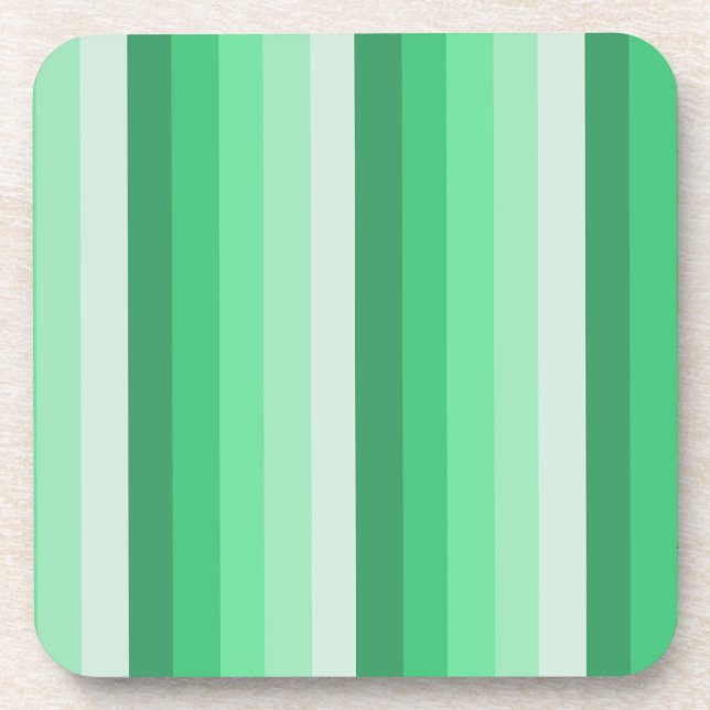 Dessous-de-verre Bandes d'ombre vertes (Devant)