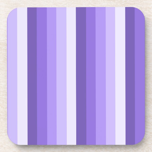 Dessous-de-verre Bandes d'ombre violette (Devant)