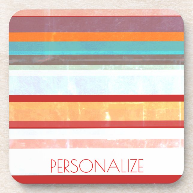 Dessous-de-verre Bandes personnalisées (Devant)