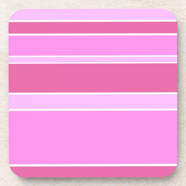 Dessous-de-verre Bandes roses (Devant)