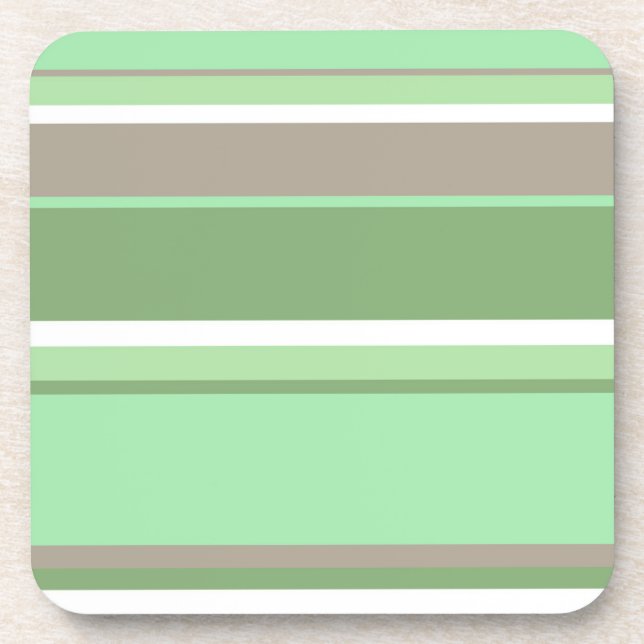 Dessous-de-verre Bandes vert pâle (Devant)