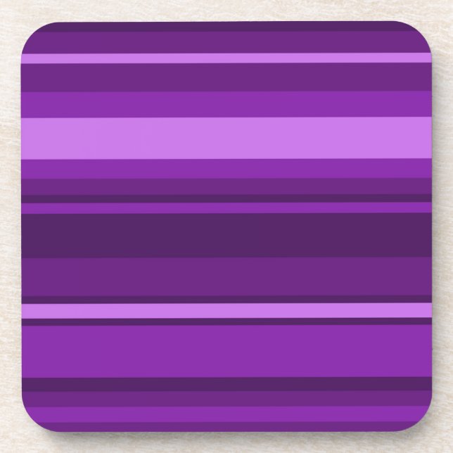 Dessous-de-verre Bandes violettes (Devant)