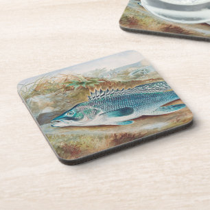 Dessous-de-verre Bar commun par S.A. Kilbourne, Poisson Vintage