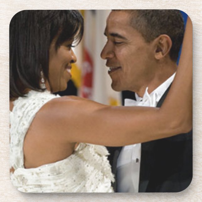 Dessous-de-verre Barack et Michelle Obama (Devant)
