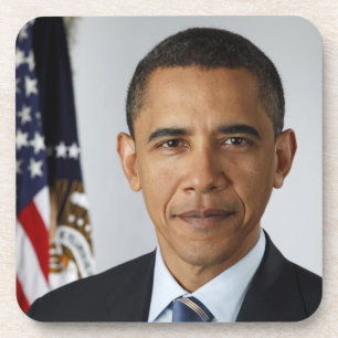 Dessous-de-verre Barack Obama Président américain Portrait de la Ma
