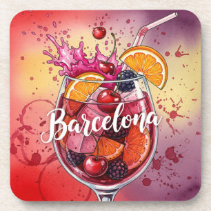 Dessous-de-verre Barcelone, Espagne, par Natasha Us