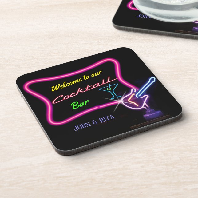 Dessous-de-verre Barre Déconnectez-vous avec vos nom(s) (Côté gauche)