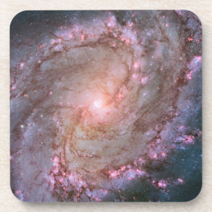 Dessous-de-verre Barred Spiral Galaxy Messier 83.